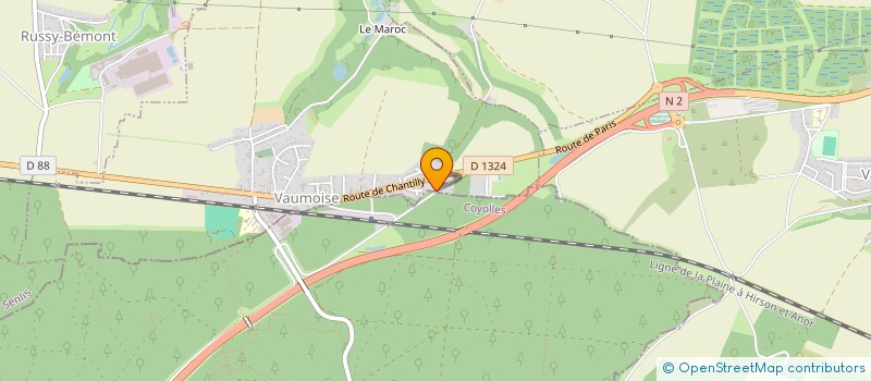 localisation de l'entreprise IMMO ALCANTARA  VAUMOISE