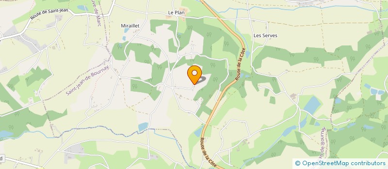 localisation de l'entreprise IMMO ALPES  SAINT-JEAN-DE-BOURNAY