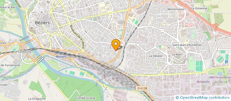 localisation de l'entreprise IMMO AMENAGEMENTS à BEZIERS