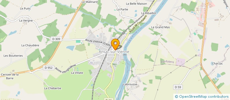 localisation de l'entreprise IMMO ANSAC  ANSAC-SUR-VIENNE