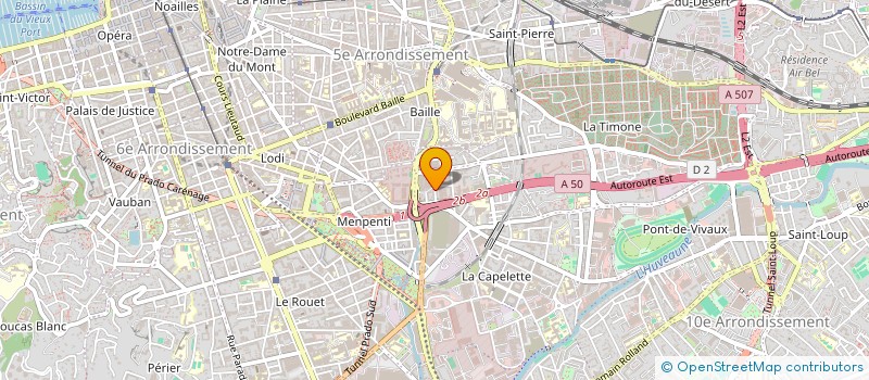 localisation de l'entreprise IMMO ARTIS INVEST à MARSEILLE