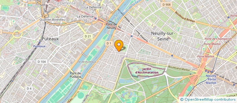localisation de l'entreprise IMMO ASCENSION à NEUILLY-SUR-SEINE