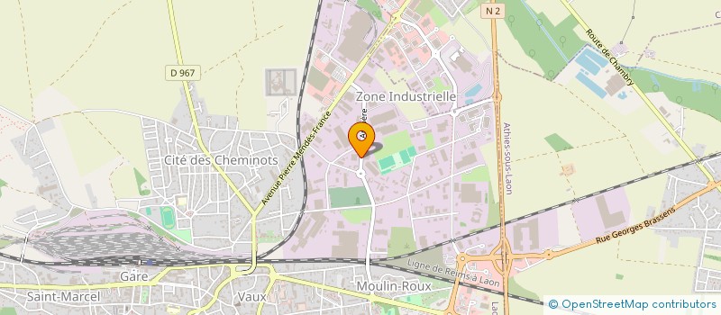 localisation de l'entreprise IMMO-AV à LAON