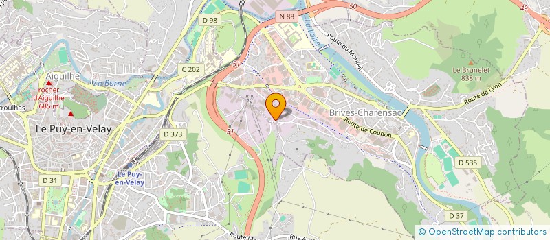 localisation de l'entreprise IMMO AV  BRIVES-CHARENSAC