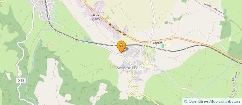 localisation de l'entreprise IMMO AVENIR INVESTISSEMENTS  LAISSAC-SEVERAC L'EGLISE