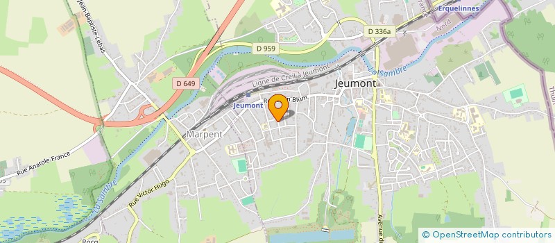 localisation de l'entreprise IMMO AZ à JEUMONT