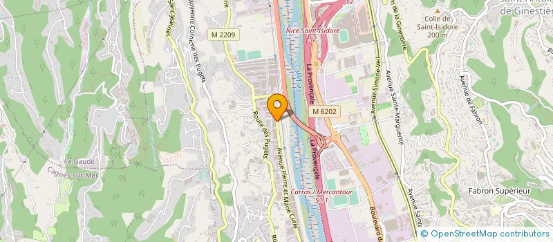 localisation de l'entreprise IMMO-AZUR à SAINT-LAURENT-DU-VAR