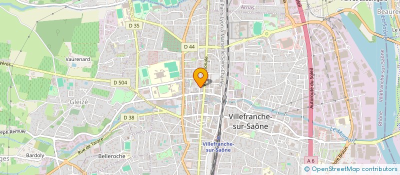 localisation de l'entreprise IMMO-AZUR à VILLEFRANCHE-SUR-SAONE