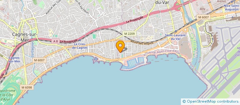 localisation de l'entreprise IMMO AZUR  SAINT-LAURENT-DU-VAR