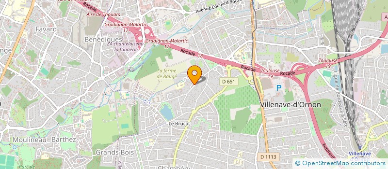 localisation de l'entreprise IMMO B 33 à VILLENAVE-D'ORNON