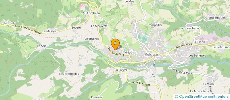 localisation de l'entreprise IMMO B  PELUSSIN