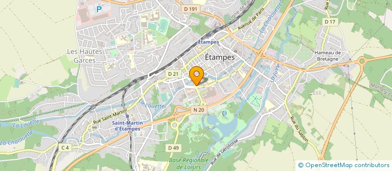 localisation de l'entreprise IMMO B à ETAMPES