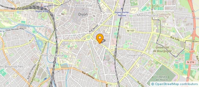 localisation de l'entreprise IMMO'B à DIJON