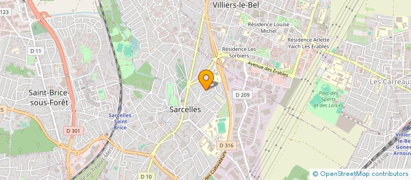 localisation de l'entreprise IMMO BAS  SARCELLES