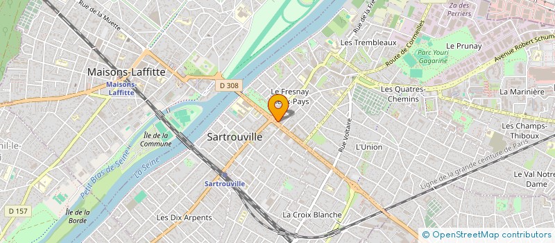 localisation de l'entreprise IMMO -BAT  SARTROUVILLE