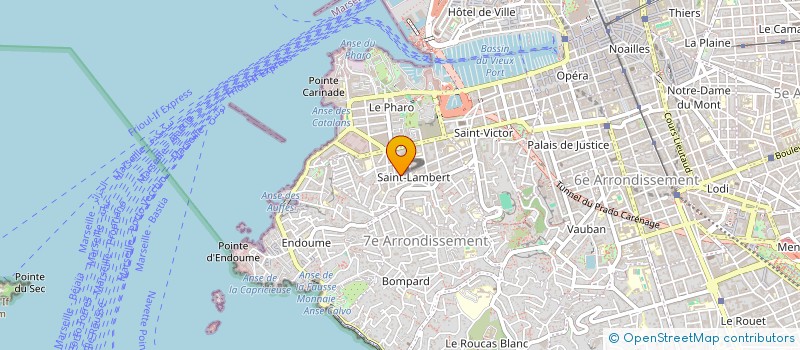 localisation de l'entreprise IMMO.BAT13 à MARSEILLE
