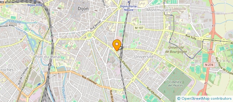 localisation de l'entreprise IMMO - BATI - SERVICES à DIJON