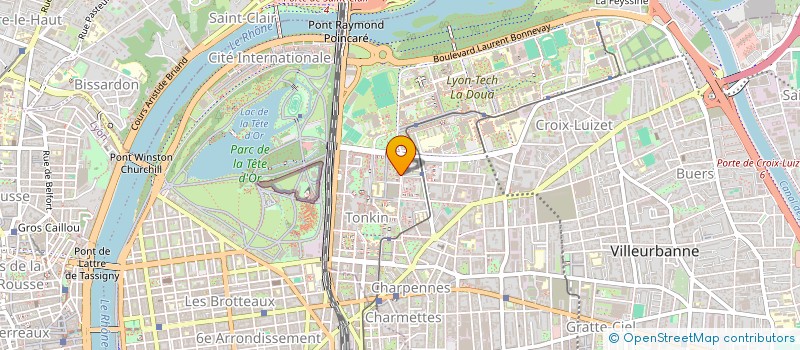 localisation de l'entreprise IMMO-BB  VILLEURBANNE