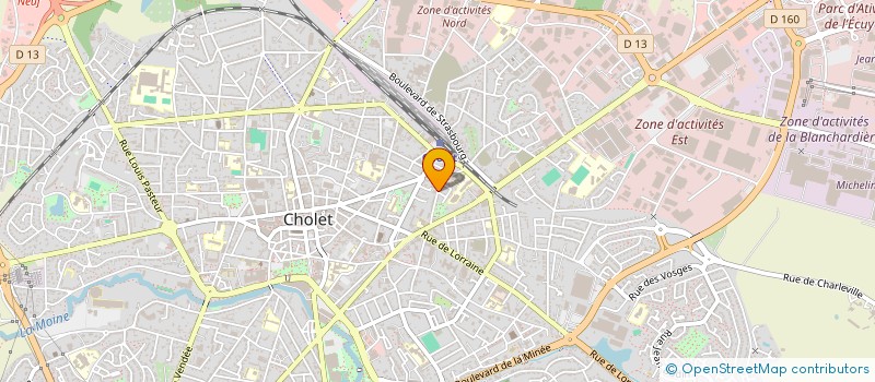 localisation de l'entreprise IMMO BDF  CHOLET