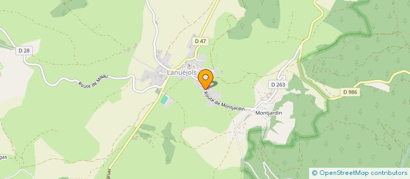 localisation de l'entreprise IMMO BENZAL'S  LANUEJOLS