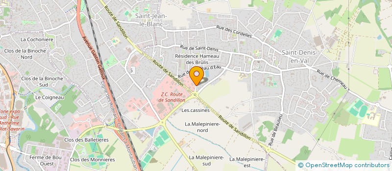 localisation de l'entreprise IMMO BFD à SAINT-DENIS-EN-VAL