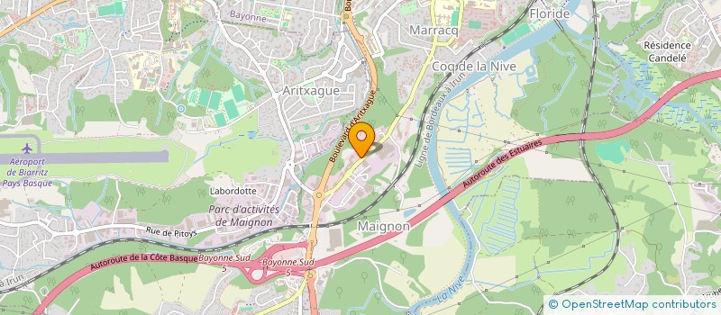 localisation de l'entreprise IMMO BIDART à BAYONNE