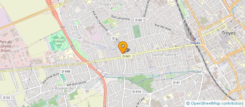 localisation de l'entreprise IMMO BLIN  SAINTE SAVINE