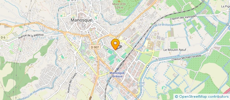 localisation de l'entreprise IMMO-BOGUET à MANOSQUE