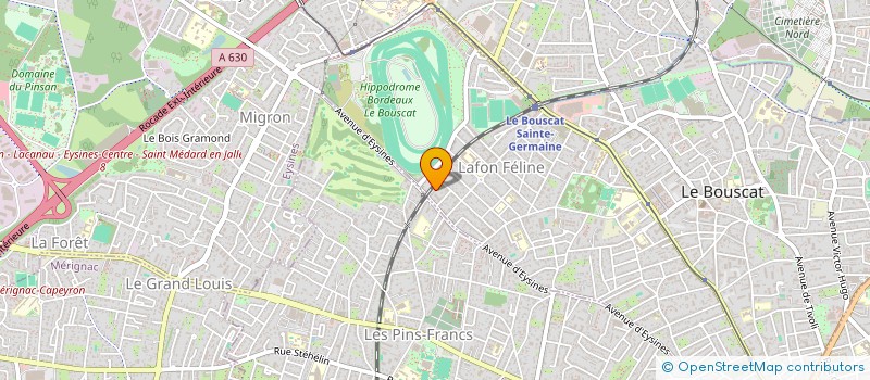 localisation de l'entreprise IMMO BONHEUR  LE BOUSCAT