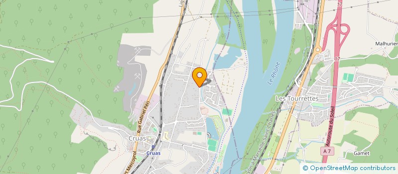 localisation de l'entreprise IMMO BS  CRUAS