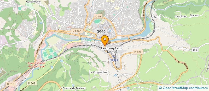 localisation de l'entreprise IMMO BY ANNE  FIGEAC