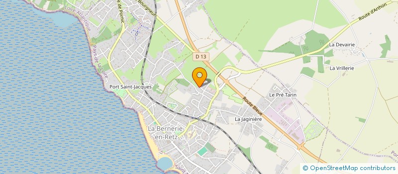 localisation de l'entreprise IMMO CAMUZEAUX DERVAL  LA BERNERIE-EN-RETZ