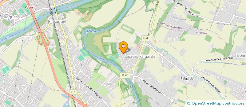 localisation de l'entreprise IMMO CASTEL  LACROIX-FALGARDE