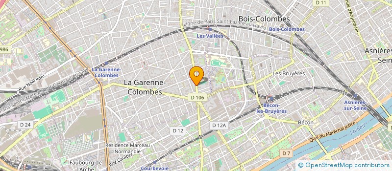 localisation de l'entreprise IMMO CASTING à LA GARENNE-COLOMBES