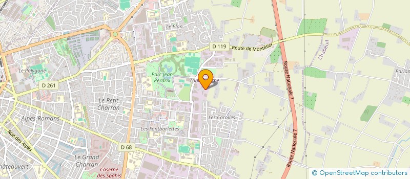 localisation de l'entreprise IMMO CB  VALENCE