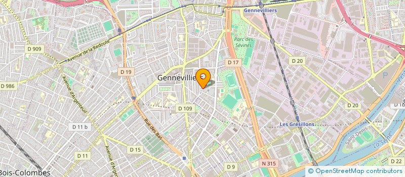 localisation de l'entreprise IMMO CEDRE à GENNEVILLIERS