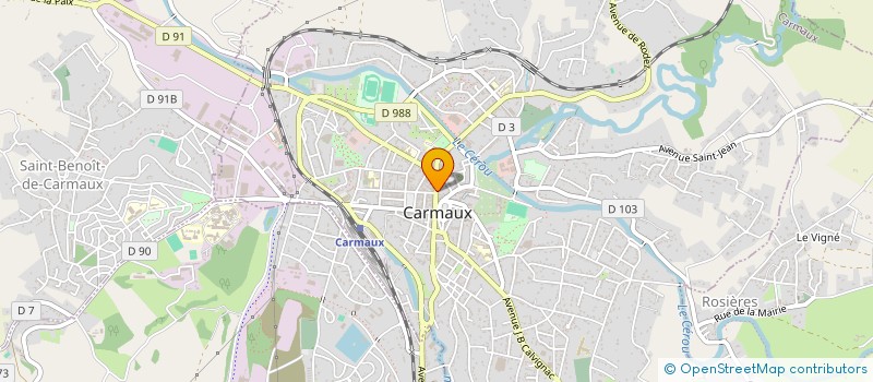 localisation de l'entreprise IMMO CENTRE  CARMAUX