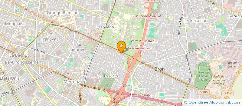 localisation de l'entreprise IMMO CENTRE FUNERAIRE FAGUET  BRON