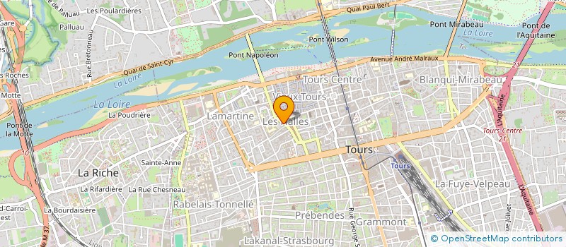 localisation de l'entreprise IMMO CF  TOURS