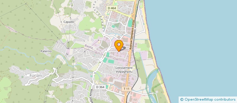 localisation de l'entreprise IMMO CF2B à BASTIA