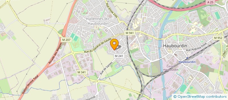 localisation de l'entreprise IMMO CFPV  HALLENNES-LEZ-HAUBOURDIN