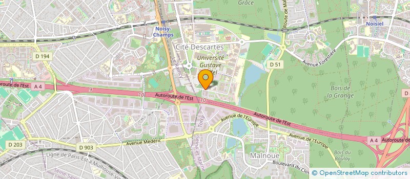 localisation de l'entreprise IMMO CHAMPS  CHAMPS-SUR-MARNE