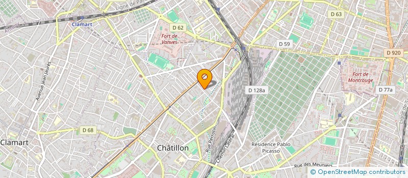 localisation de l'entreprise IMMO CHATILLON  CHATILLON