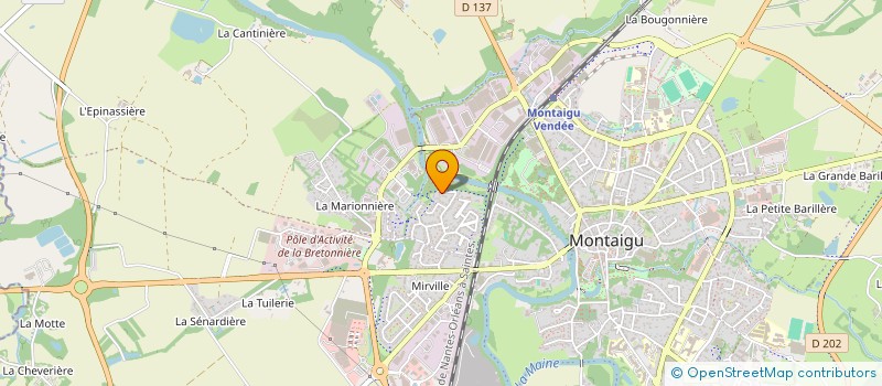 localisation de l'entreprise IMMO CHATRY à MONTAIGU-VENDEE