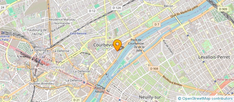 localisation de l'entreprise IMMO CHOISY VAL DE SEINE à COURBEVOIE