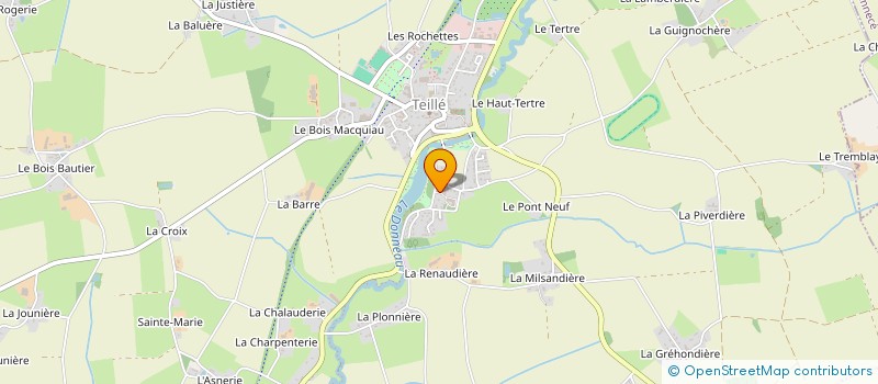 localisation de l'entreprise IMMO CLAVEL  TEILLE