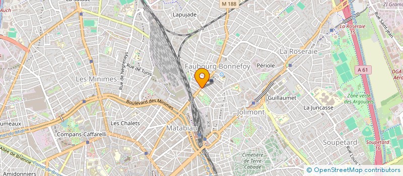 localisation de l'entreprise IMMO-CM à TOULOUSE
