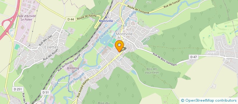 localisation de l'entreprise IMMO CO AHF  MONTVILLE