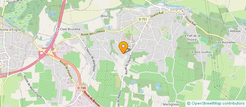 localisation de l'entreprise IMMO COCHET  LES GARENNES SUR LOIRE