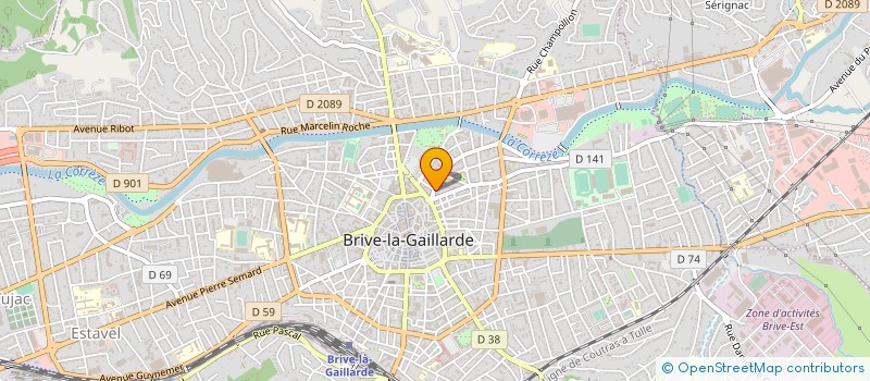localisation de l'entreprise IMMO COM'L'OASIS à BRIVE-LA-GAILLARDE
